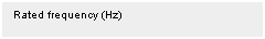 Text Box: Rated frequency (Hz)
